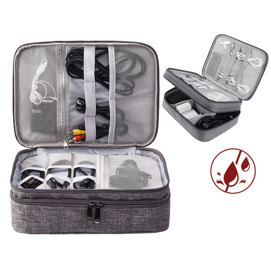 Travel Cable Organizer Bag Waterproof Portable Accessories Case Cable Charger Organizer Case Multifunctional