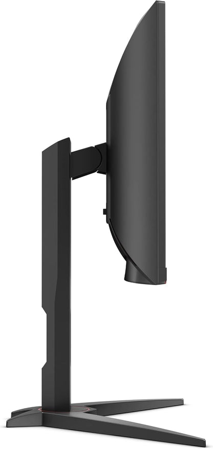 C24G1 24" Curved Frameless Gaming Monitor, FHD 1080P, 1500R VA Panel, 1Ms 144Hz, Freesync, Height Adjustable, VESA, 3-Year Zero Dead Pixels Black