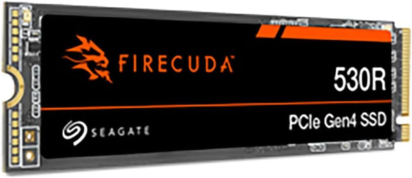 Firecuda 530 4TB Solid State Drive - M.2 Pcie Gen4 ×4 Nvme 1.4, Speeds up to 7300 Mb/S, Compatible PS5 Internal SSD, 3D TLC NAND, 1275 TBW, 1.8M MTBF, 3Yr Rescue Services (ZP4000GM3A013)