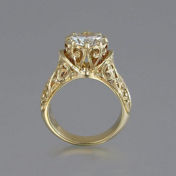 Flower Men's And Women's Zircon Ring