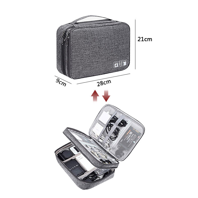 Travel Cable Organizer Bag Waterproof Portable Accessories Case Cable Charger Organizer Case Multifunctional