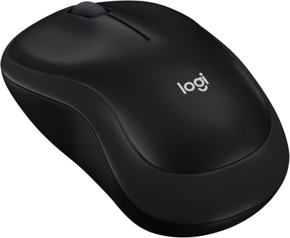 M185 Wireless Mouse, 2.4Ghz with USB Mini Receiver, 12-Month Battery Life, 1000 DPI Optical Tracking, Ambidextrous Pc/Mac/Laptop - Swift Grey
