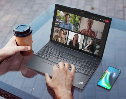 Lenovo Thinkpad E16 Gen 2 Business Laptop (16" FHD+ Touchscreen, AMD Ryzen 5 7535U (> Intel I7-1255U), 16GB DDR5 RAM, 512GB SSD) Fingerprint Reader, Webcam, Ethernet, Win 11 Pro W/ Copilot, Black