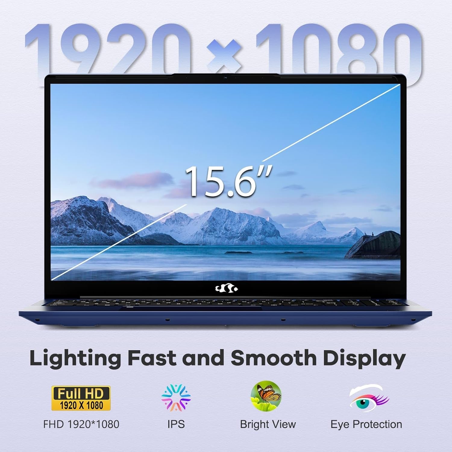 15.6" IPS Fhd-Gaming-Laptop, AMD Ryzen 5 6600H 32GB DDR5 RAM 1TB SSD (Beat I7-1165G7, 6 Cores up to 4.5Ghz) AMD Radeon 660M GPU 100W USB-C PD Fast Charger Backlit Keyboard Fingerprint