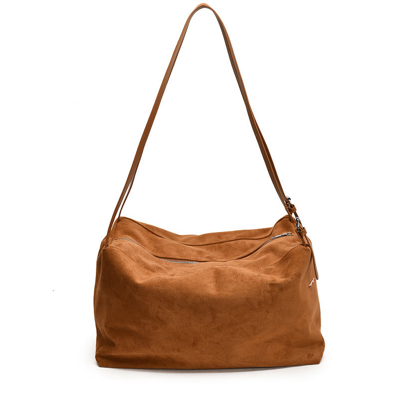 Women's Large Capacity Fashion Suede Pillow Bag
