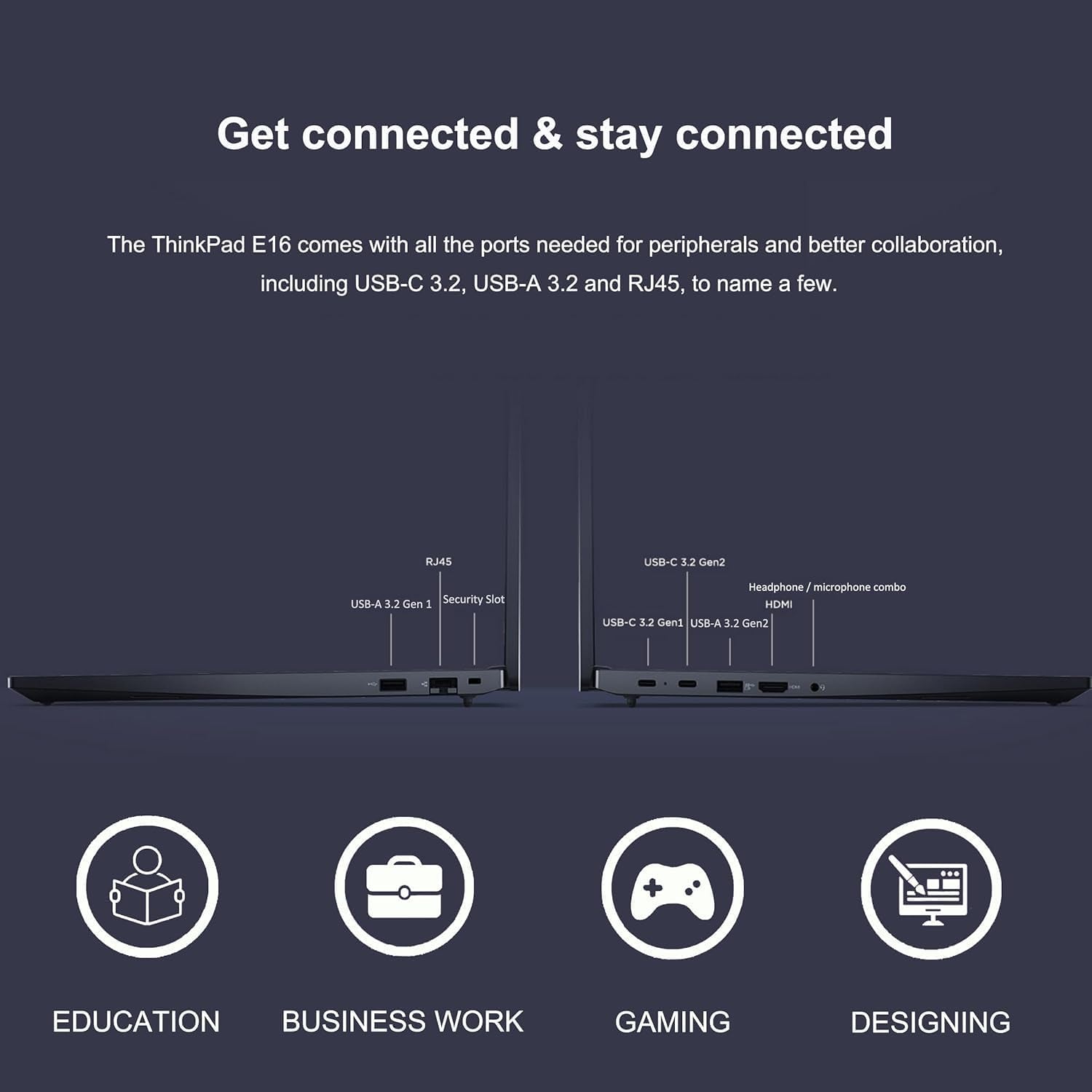 Lenovo Thinkpad E16 Gen 2 Business Laptop (16" FHD+ Anti-Glare, AMD Ryzen 7 7735U (> Intel I7-1355U), 16GB DDR5, 512GB SSD) Backlit, Fingerprint, Wi-Fi, Ethernet, 1080P Webcam, Win 11 Pro W/ Copilot