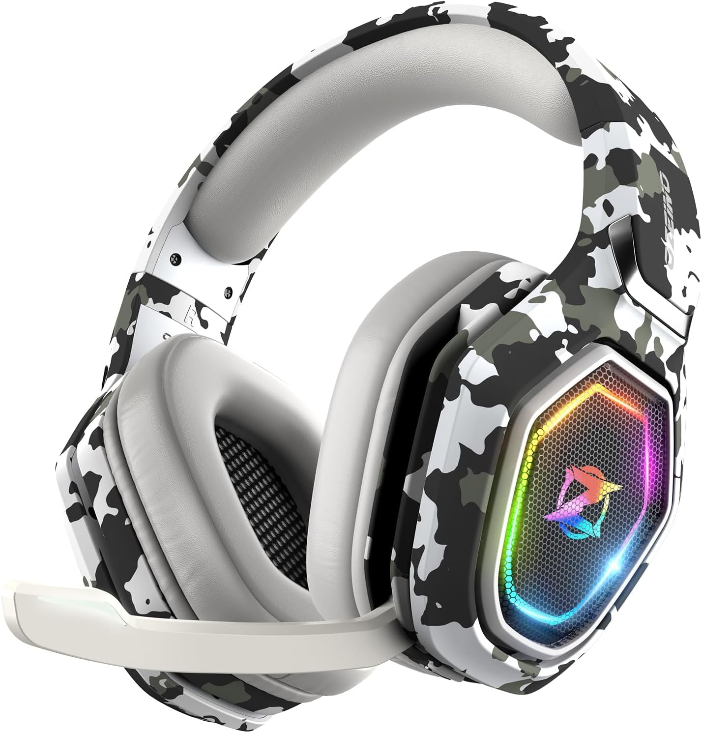 2.4Ghz Wireless Gaming Headset for PC, Ps5, Ps4 - Lossless Audio USB & Type-C Ultra Stable Gaming Headphones with Flip Microphone, 40-Hr Battery Gamer Headset for Switch, Laptop, Mobile, Mac