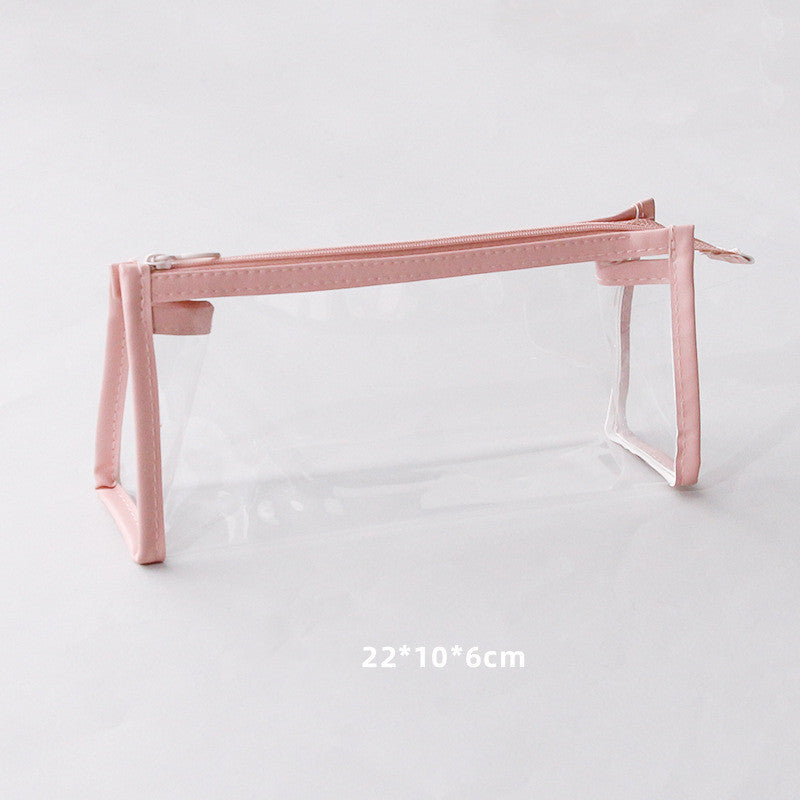 Large Capacity Simple Transparent Pencil Case