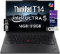 Thinkpad T14 Gen 6 Business Laptop 14" FHD+ IPS, Intel Ultra 7 255U, 64GB DDR5 RAM, 2TB SSD, 5MP Webcam, Fingerprint, Backlit, Wi-Fi 6E, 2 Thunderbolt 4, AI PC, W11P