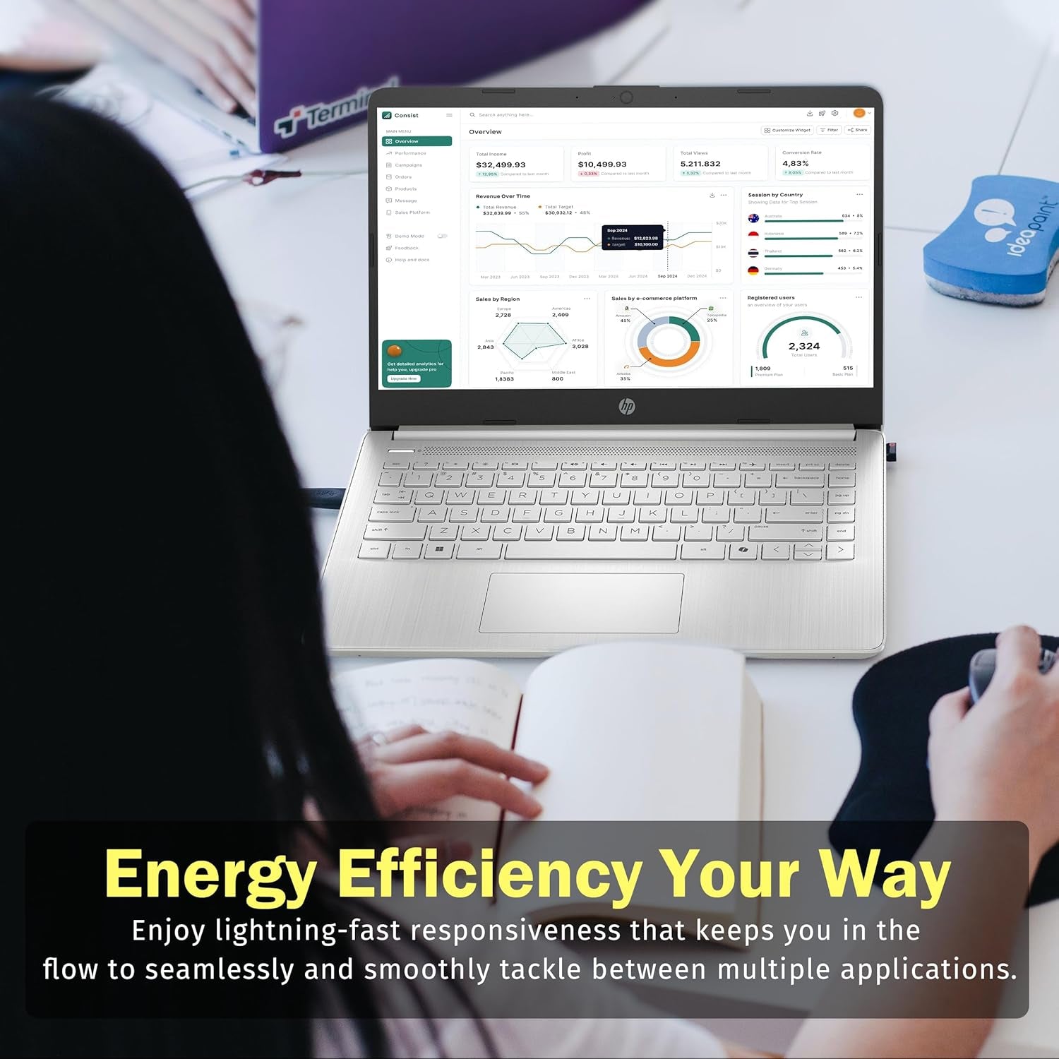 Stream 14" HD Brightview Laptop, Intel Celeron N150, 16GB RAM, 288GB Storage (128GB Emmc + 160GB Docking Station Set), Intel UHD Graphics, 720P Webcam, Wi-Fi, 1 Year Office 365, Win 11 S, Silver