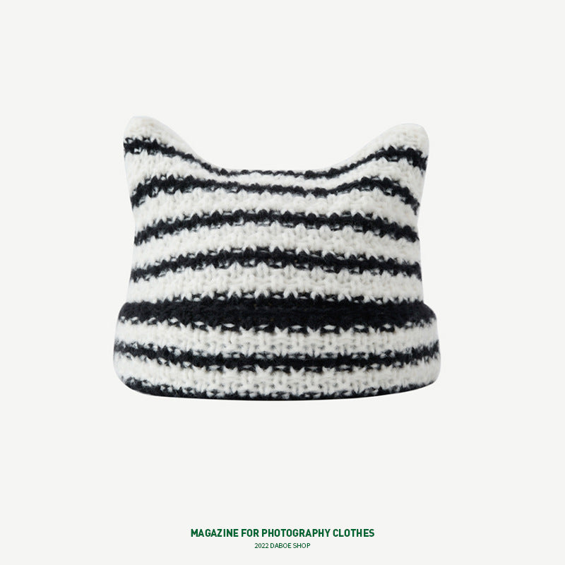 Korean Cute Thermal Head Cover Woolen Cap