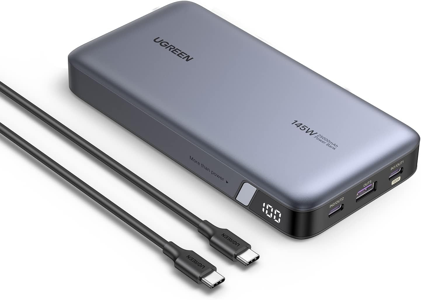 Power Bank 25,000Mah 145W Laptop Portable Charger, Nexode 3-Port USB C PD Battery Pack, for Macbook Pro/Air, Dell XPS, Iphone 17/16/15/14, Galaxy S24, Steam Deck, Ipad, and More