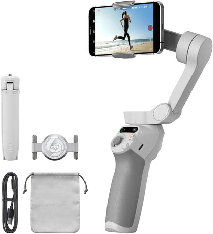 Osmo Mobile SE, 3-Axis Phone Gimbal for Iphone, Android, Built-In Tripod, Selfie Stick, Gimbal Stabilizer for Iphone, Andriod, Activetrack 6.0, Vlogging Stabilizer for Youtube, Tiktok, Travel