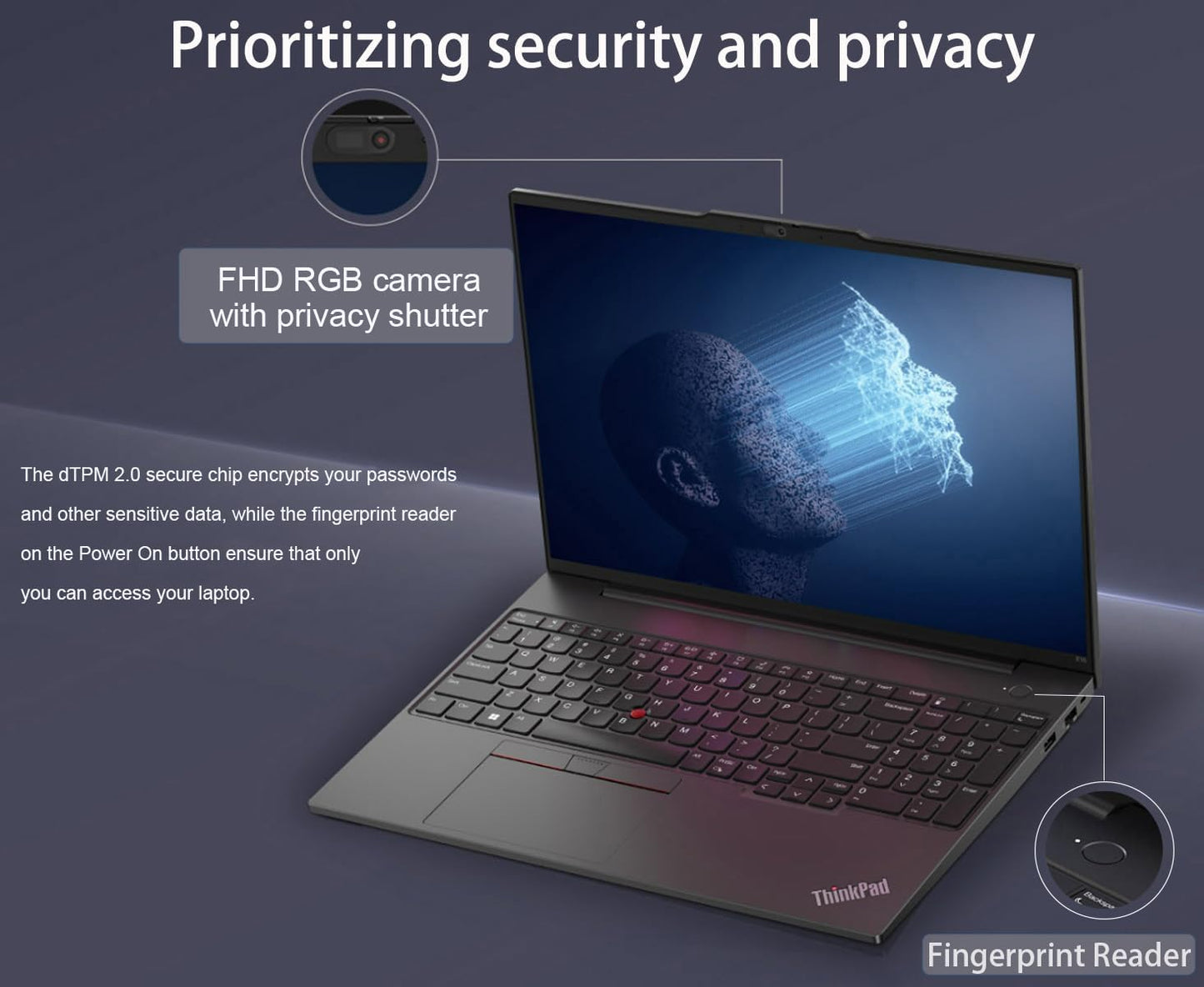 Lenovo Thinkpad E16 Gen 2 Business Laptop (16" FHD+ Anti-Glare, AMD Ryzen 7 7735U (> Intel I7-1355U), 16GB DDR5, 512GB SSD) Backlit, Fingerprint, Wi-Fi, Ethernet, 1080P Webcam, Win 11 Pro W/ Copilot