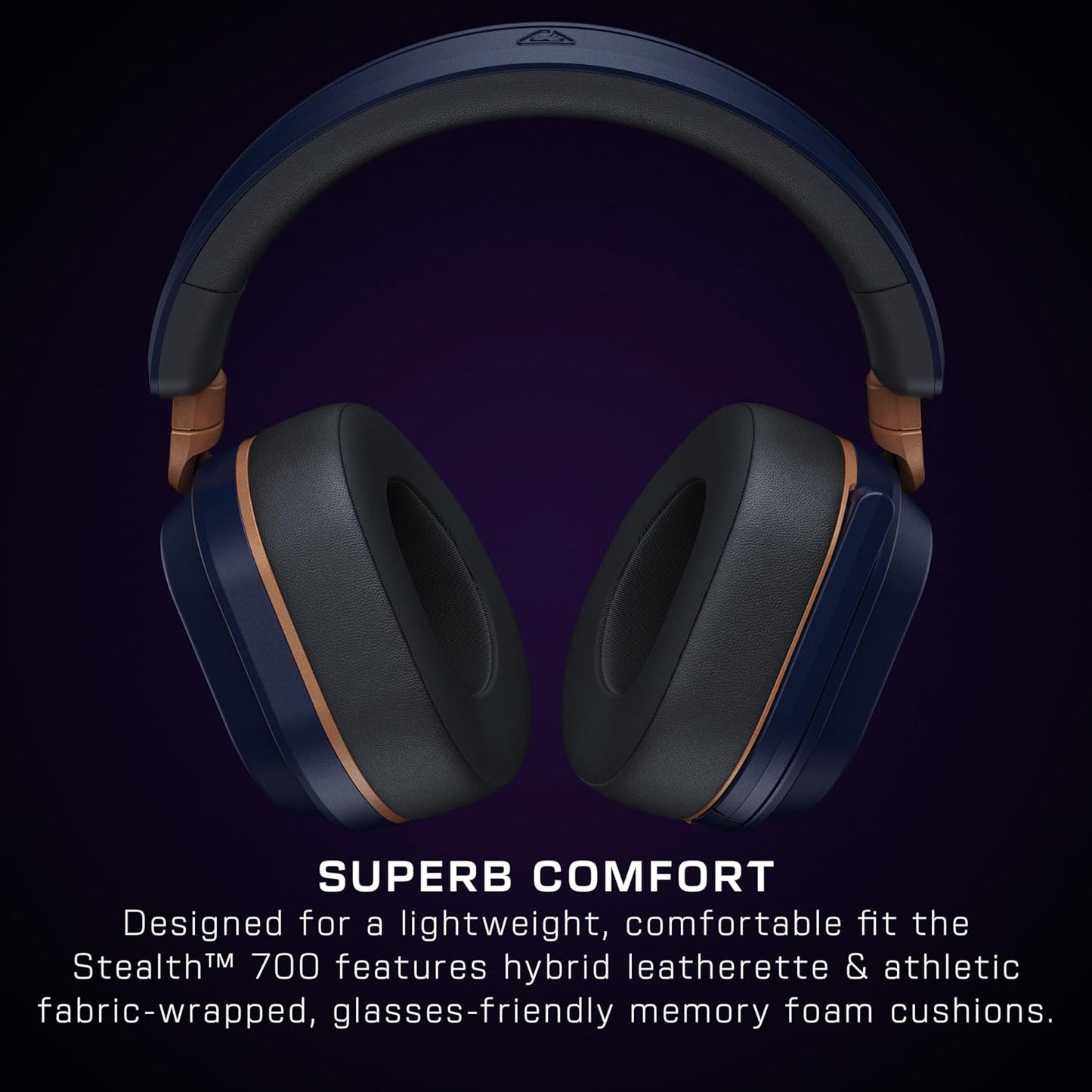 Stealth 700 Gen 3 Wireless Multiplatform Amplified Gaming Headset for Xbox Series X|S, Xbox One, PC, PS5, Mobile – 60Mm Drivers, AI Noise-Cancelling Mic, Bluetooth, 80-Hr Battery – Cobalt
