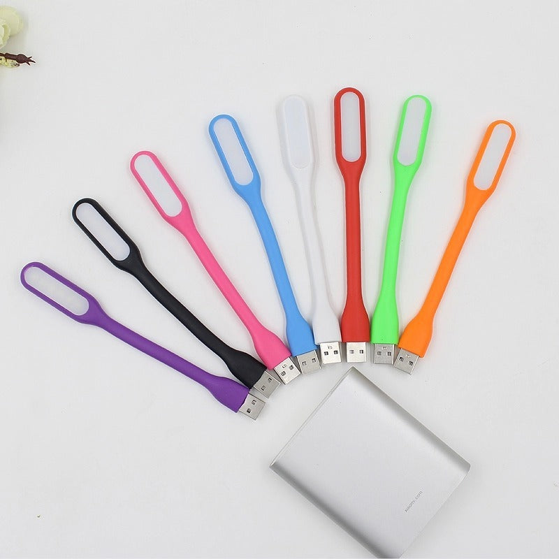 Creative Bendable Mini USB Charging Treasure Night Light Laptop Portable USB Light Eye Protection Light Reading Light 1pc Random Color