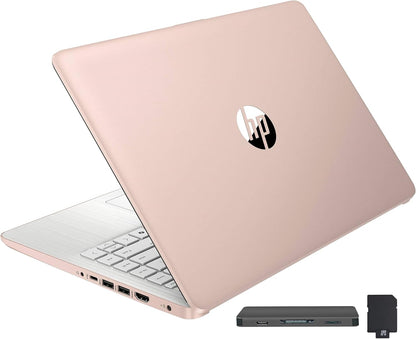 Stream 14" HD Brightview Laptop, Intel Celeron N150, 16GB RAM, 288GB Storage (128GB Emmc + 160GB Docking Station Set), Intel UHD Graphics, 720P Webcam, Wi-Fi, 1 Year Office 365, Win 11 S, Silver