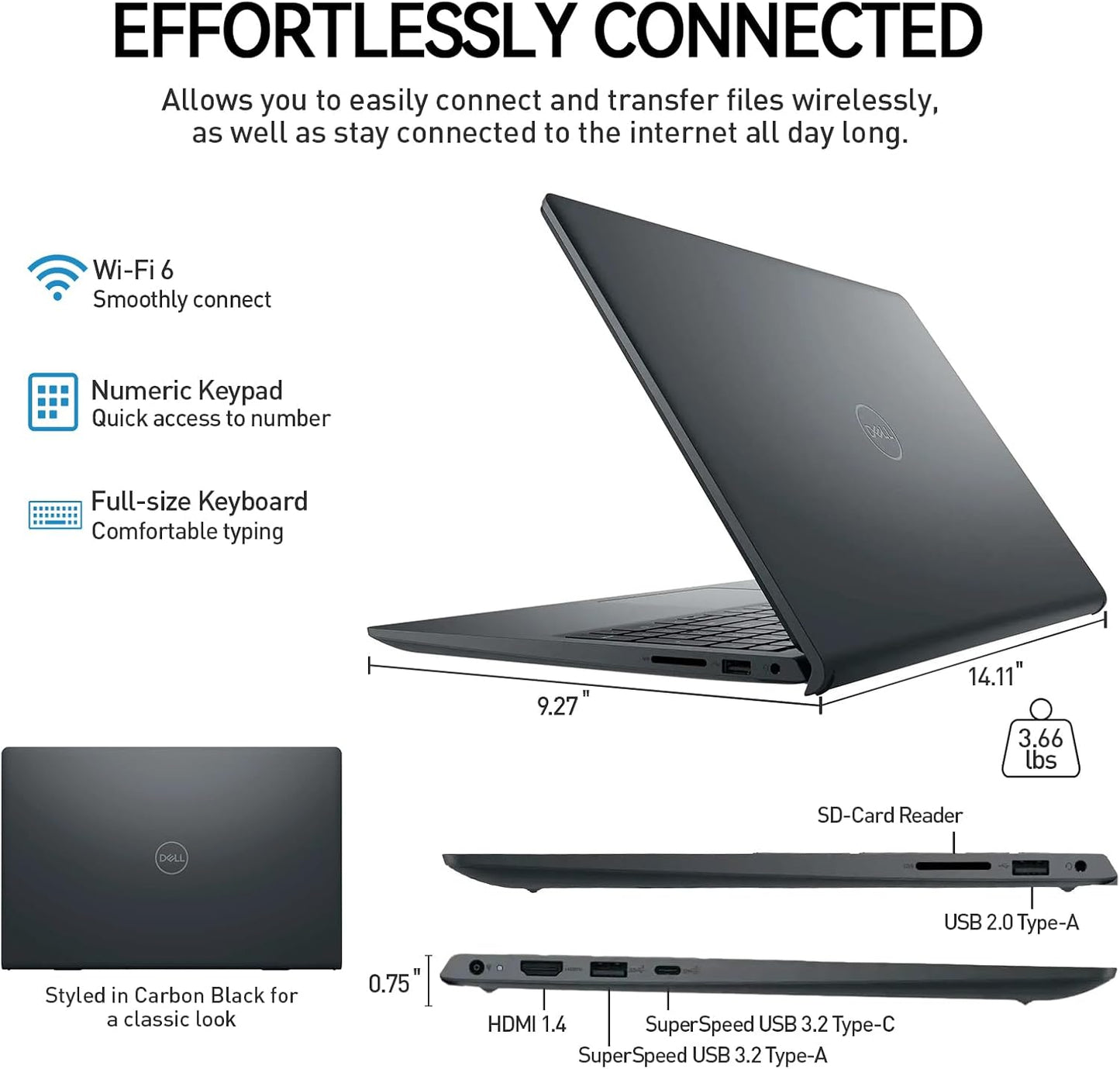 Dell Inspiron 15 Laptop Touchscreen Computer, 15.6" FHD IPS Touch Screen Business Laptop, 13Th Gen Intel Core I5-1334U (10-Cores, Beat I7-1255U), 32GB RAM 2TB SSD, Windows 11 Pro, 10-Key Number Pad