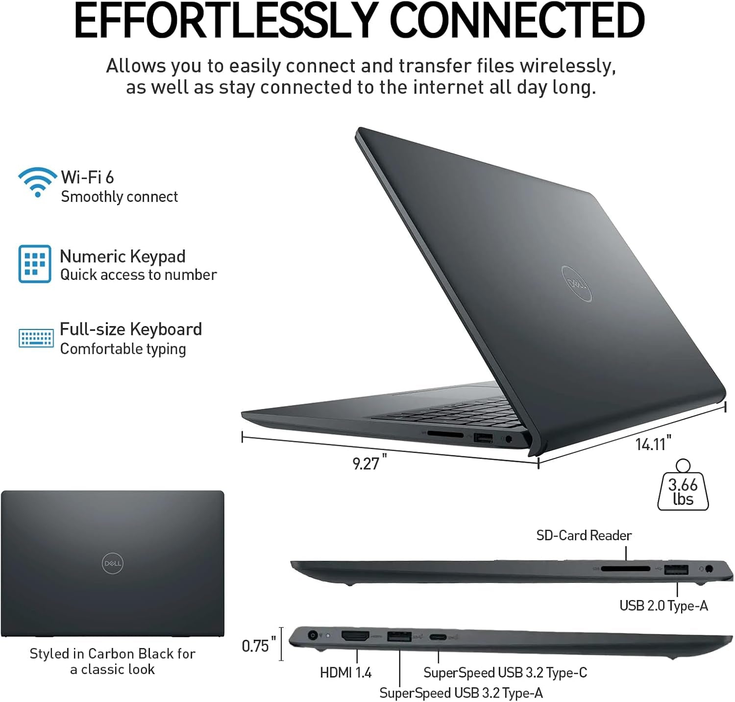 Dell Inspiron 15 Laptop Touchscreen Computer, 15.6" FHD IPS Touch Screen Business Laptop, 13Th Gen Intel Core I5-1334U (10-Cores, Beat I7-1255U), 32GB RAM 2TB SSD, Windows 11 Pro, 10-Key Number Pad