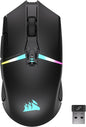 NIGHTSWORD RGB Gaming Mouse for FPS, MOBA - 18,000 DPI - 10 Programmable Buttons - Weight System - Icue Compatible - Black