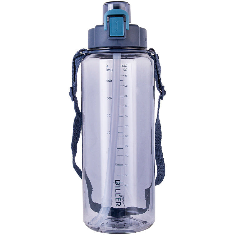 High Temperature Resistant Plastic Straw Water Cup Sports Bottle