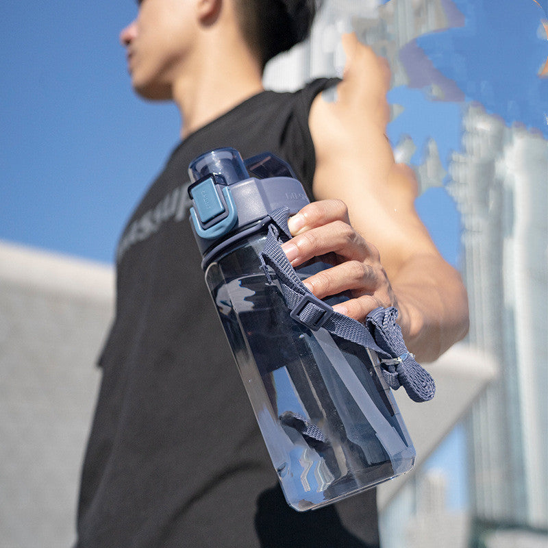 High Temperature Resistant Plastic Straw Water Cup Sports Bottle