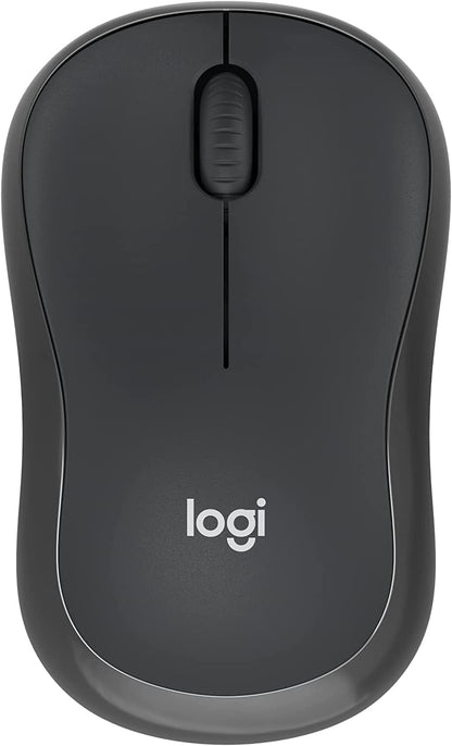 M185 Wireless Mouse, 2.4Ghz with USB Mini Receiver, 12-Month Battery Life, 1000 DPI Optical Tracking, Ambidextrous Pc/Mac/Laptop - Swift Grey