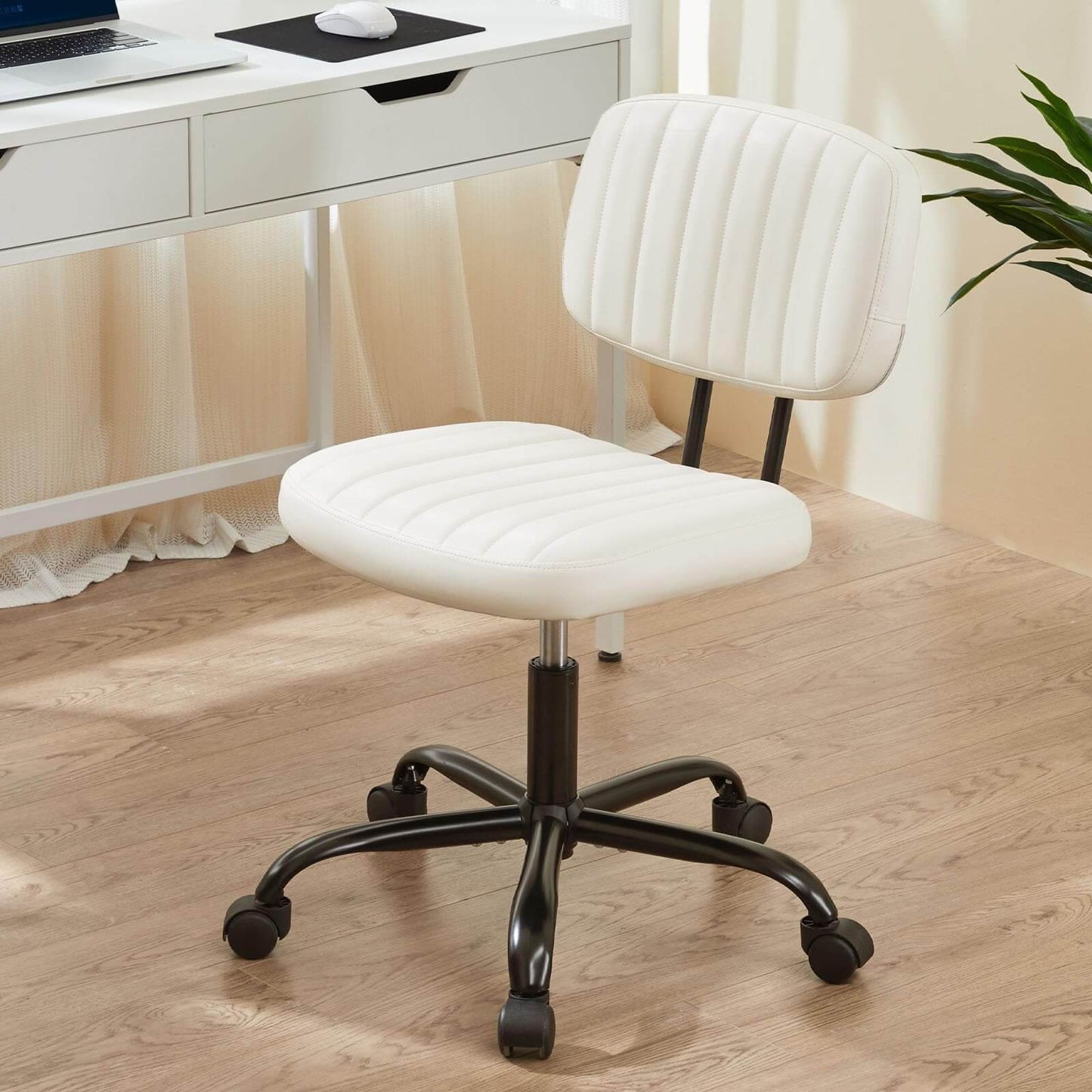 Adjustable Height 360° Rolling Swivel Computer Task Chair Without Arm