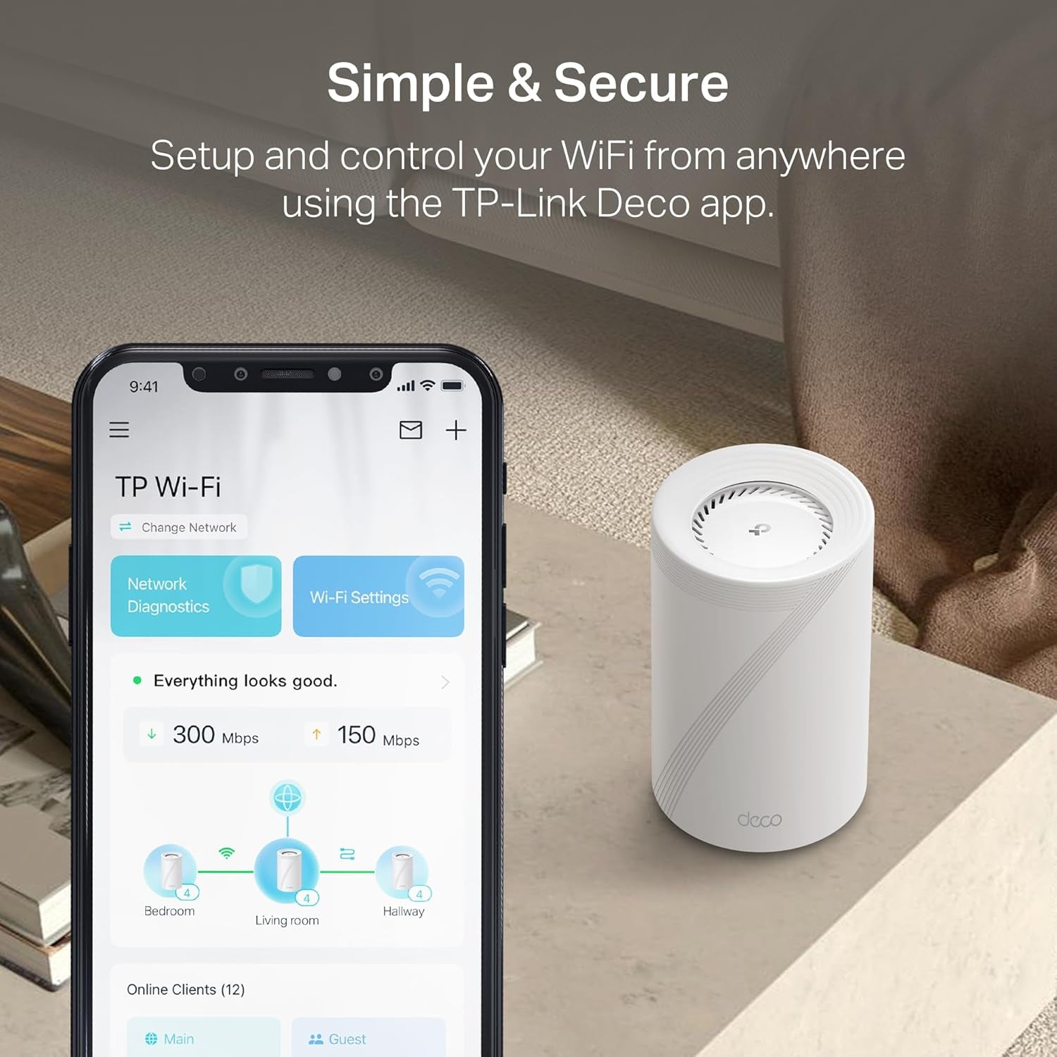 Deco 7 Pro BE17000 Tri-Band Wi-Fi 7 Whole Home Mesh System | 9-Stream 17Gbps | 10G RJ45/SFP+ Combo | Multi-Gig Wired Backhaul | up to 8500 Sq.Ft | Homeshield, MLO, 320 Mhz (Deco BE77 3-Pack)