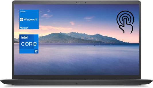 Inspiron 3520 15.6" Touchscreen I7 Laptop, 15.6" FHD Touchscreen, Intel Core I7-1255U, 32GB RAM, 1TB SSD, Numeric Keypad, Webcam, SD Card Reader, HDMI, Wi-Fi, Windows 11 Home, Black