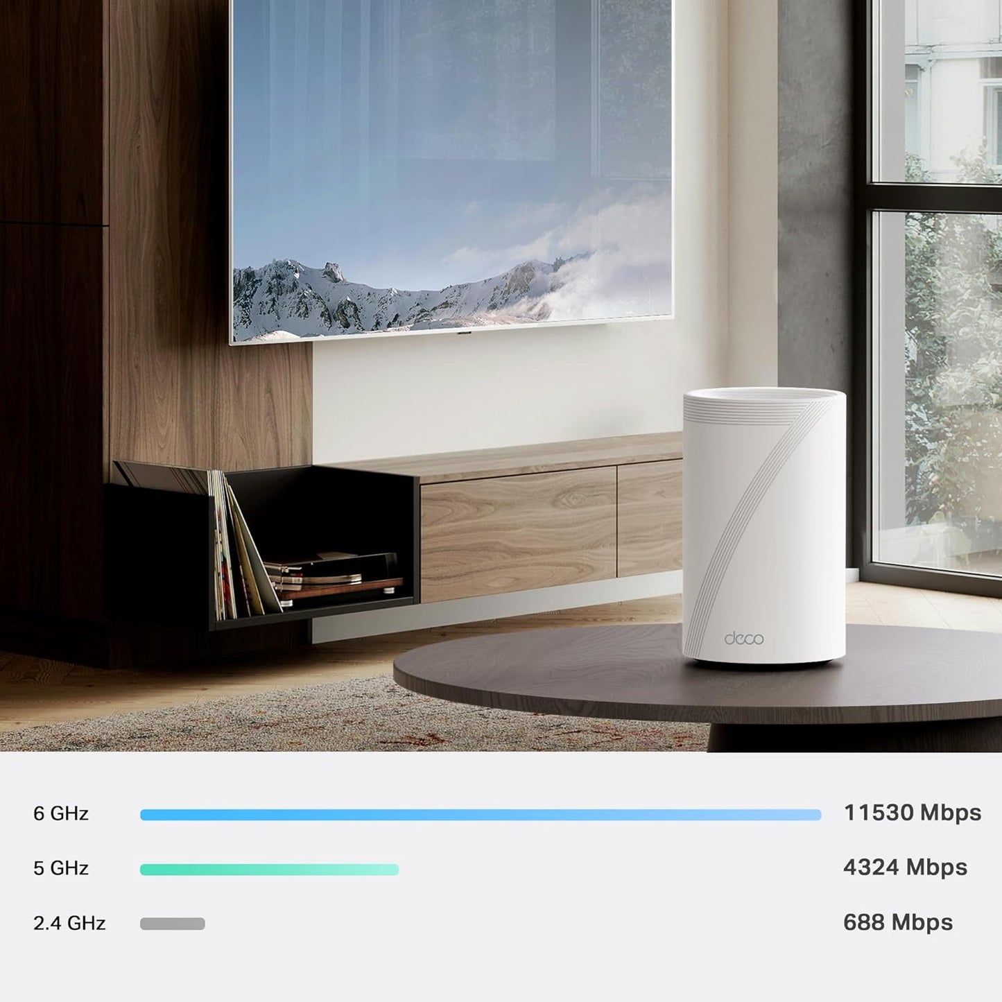 Deco 7 Pro BE17000 Tri-Band Wi-Fi 7 Whole Home Mesh System | 9-Stream 17Gbps | 10G RJ45/SFP+ Combo | Multi-Gig Wired Backhaul | up to 8500 Sq.Ft | Homeshield, MLO, 320 Mhz (Deco BE77 3-Pack)
