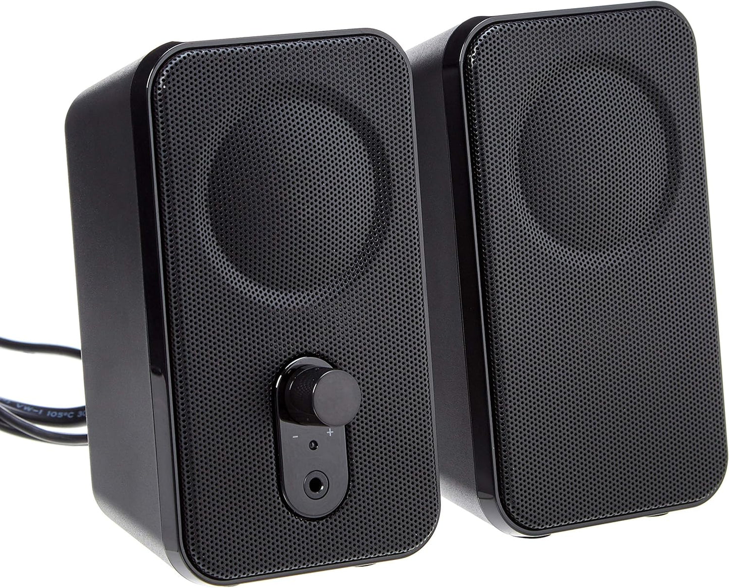 Usb-Powered Computer Speakers for Desktop or Laptop PC with Volume Control, Plug-N-Play, Black