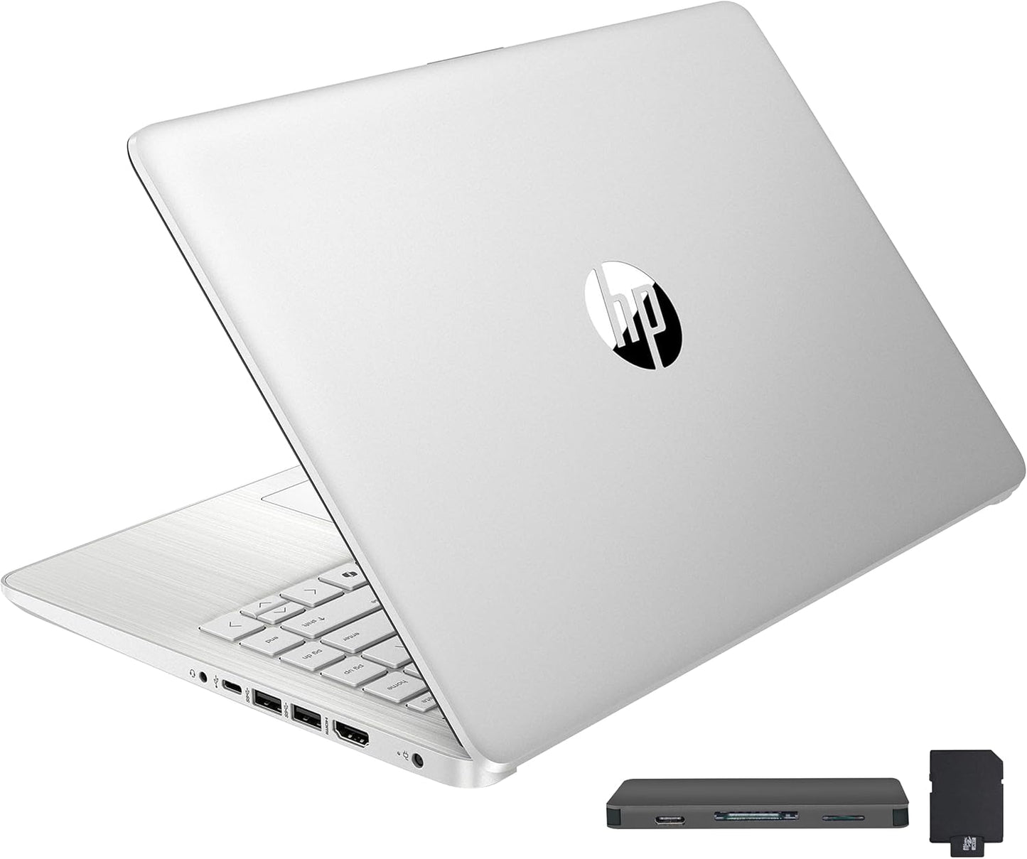 Stream 14" HD Brightview Laptop, Intel Celeron N150, 16GB RAM, 288GB Storage (128GB Emmc + 160GB Docking Station Set), Intel UHD Graphics, 720P Webcam, Wi-Fi, 1 Year Office 365, Win 11 S, Silver