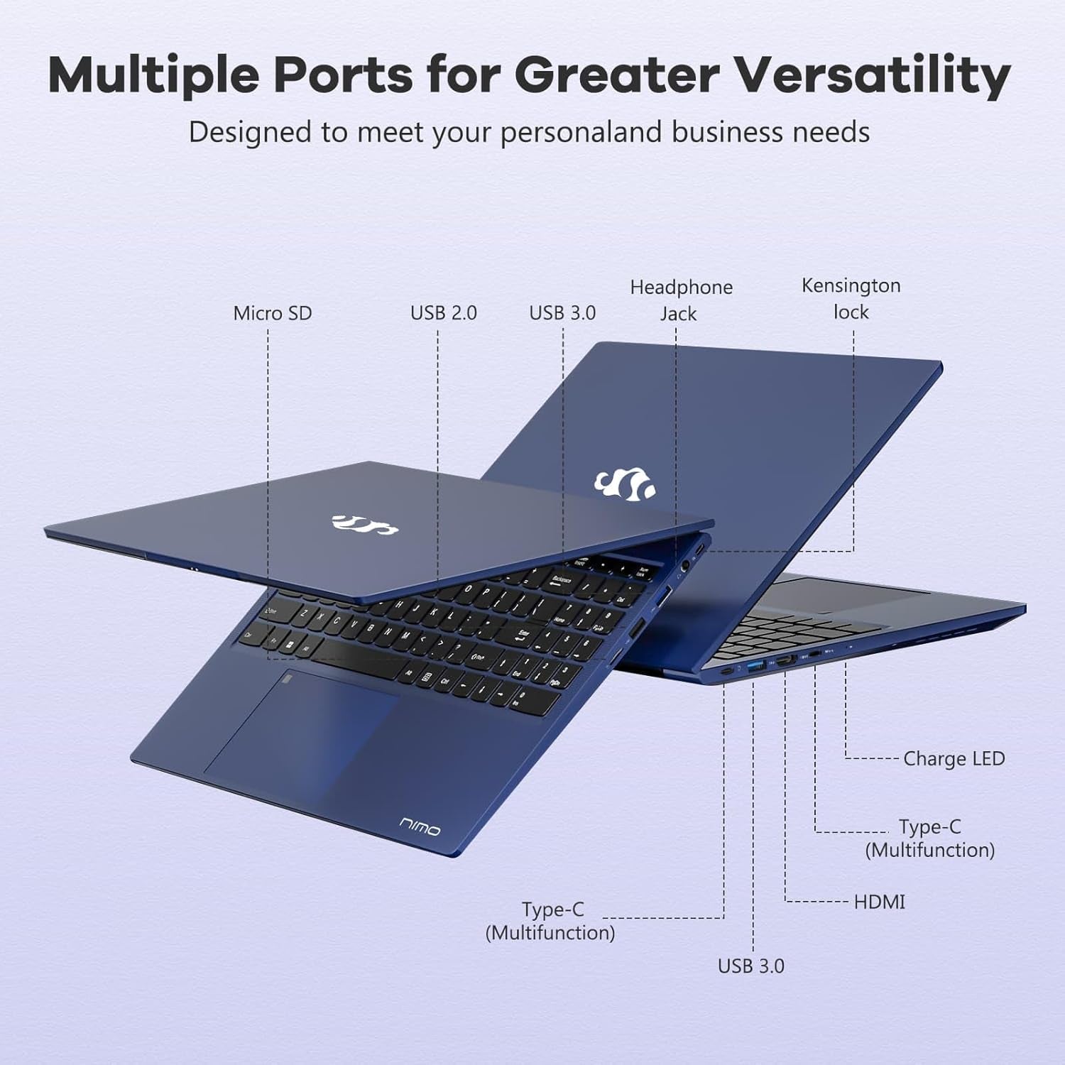 15.6" IPS Fhd-Gaming-Laptop, AMD Ryzen 5 6600H 32GB DDR5 RAM 1TB SSD (Beat I7-1165G7, 6 Cores up to 4.5Ghz) AMD Radeon 660M GPU 100W USB-C PD Fast Charger Backlit Keyboard Fingerprint