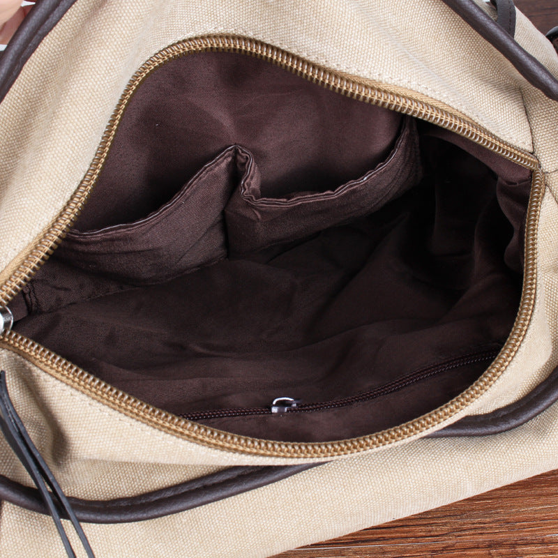 Canvas Male Postman Crossbody Backpack