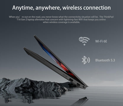 Lenovo Thinkpad T16 Gen 3 Business AI PC Laptop (16" FHD+ Touchscreen, Intel 12-Core Ultra 7 155U (> I7-1355U), 32GB DDR5, 1TB SSD), 2X Thunderbolt 4, Fingerprint, Backlit, 5MP Webcam, Win 11 Pro